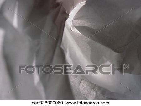 Stock Image - Crumpled paper, close up.. Fotosearch