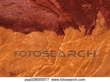 Stock Photo - Red rock surface. Fotosearch