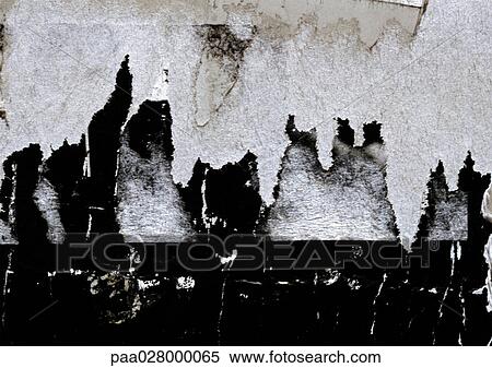 Ripped paper on wall. View Large Photo Image Stock Photography - Ripped paper on wall.. Fotosearch