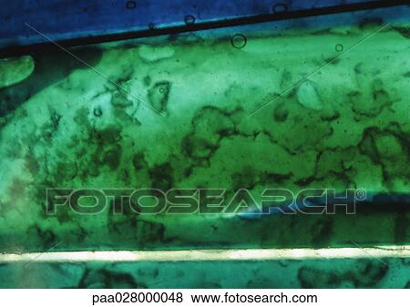 Stock Photo - Stained glass window, extreme close-up. Fotosearch