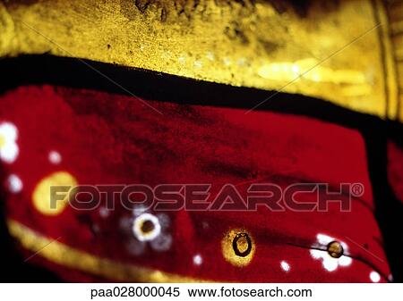 Stained glass window, extreme close-up View Large Photo Image Stock Photography - Stained glass window, extreme close-up. Fotosearch