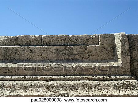 Stairs carved out of stone, close-up View Large Photo Image Stock Photo - Stairs carved out of stone, close-up. Fotosearch