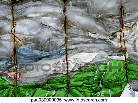 Bundled plastic. View Large Photo Image Stock Photograph - Bundled plastic.. Fotosearch