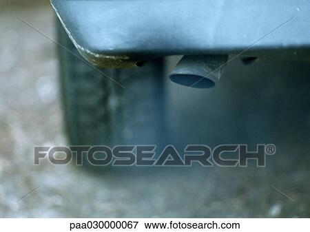 Stock Photo - Car exhaust pipe, close-up.. Fotosearch