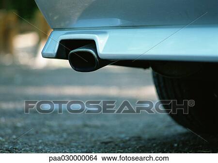Picture - Car exhaust pipe.. Fotosearch