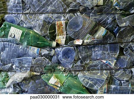 Compacted plastic bottles. View Large Photo Image Stock Image - Compacted plastic bottles.. Fotosearch