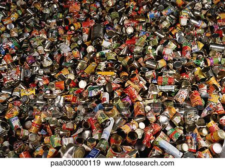 Pile of cans, full frame View Large Photo Image Stock Photo - Pile of cans, full frame. Fotosearch