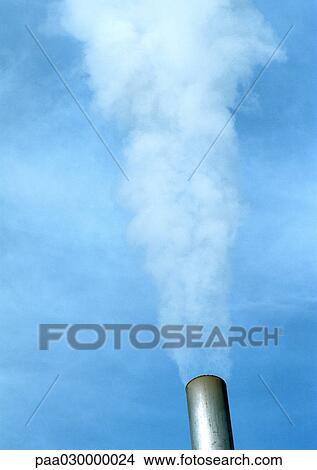 Smoke from a smoke stack, close-up. View Large Photo Image Picture - Smoke from a smoke stack, close-up.. Fotosearch