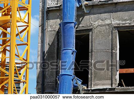 Building under construction, close-up View Large Photo Image Stock Photo - Building under construction, close-up. Fotosearch