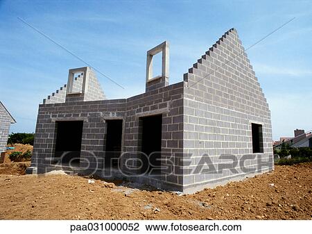 House under construction View Large Photo Image Stock Image - House under construction. Fotosearch