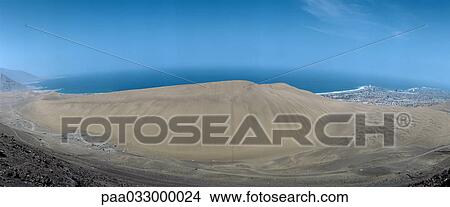 Picture - Chile, seashore, panoramic view. Fotosearch