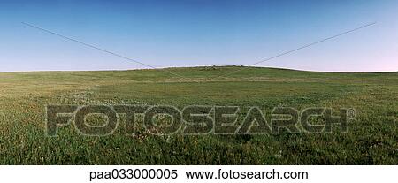 Stock Photography - Mongolia, plain, panoramic view. Fotosearch