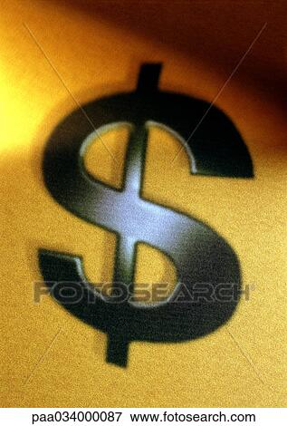 Stock Illustration - Dollar sign, close-up. Fotosearch