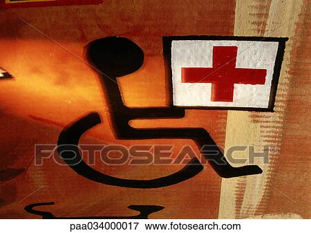 Handicap sign View Large Illustration Stock Illustration - Handicap sign. Fotosearch