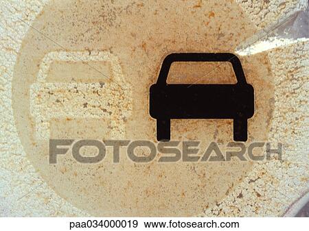 Stock Illustration - Roadsign, close-up. Fotosearch