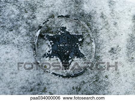 Stock Illustration - Star symbol on wall. Fotosearch