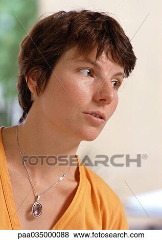 Woman, portrait View Large Photo Image Stock Photo - Woman, portrait. Fotosearch