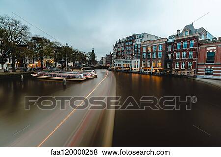 Canal view in Amsterdam View Large Photo Image Stock Photo - Canal view in Amsterdam. Fotosearch