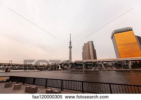 Cityscape with Tokyo Sky Tree View Large Photo Image Stock Photography - Cityscape with Tokyo Sky Tree. Fotosearch