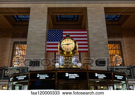 Clock in Grand Central station View Large Photo Image Stock Image - Clock in Grand Central station. Fotosearch
