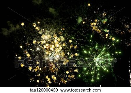 Fireworks display in sky View Large Photo Image Stock Image - Fireworks display in sky. Fotosearch