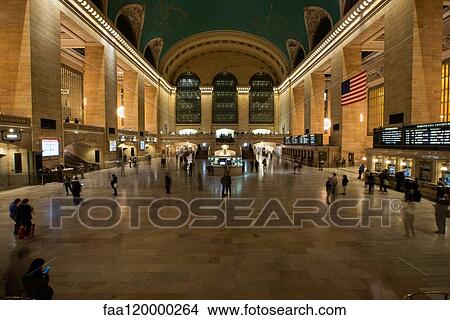 Interior view of Grand Central Station View Large Photo Image Picture - Interior view of Grand Central Station. Fotosearch