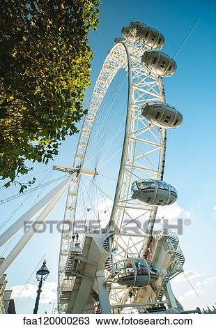 Low angle view of London Eye View Large Photo Image Stock Image - Low angle view of London Eye. Fotosearch