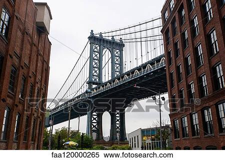 Manhattan Bridge view from Brooklyn View Large Photo Image Stock Photography - Manhattan Bridge view from Brooklyn. Fotosearch