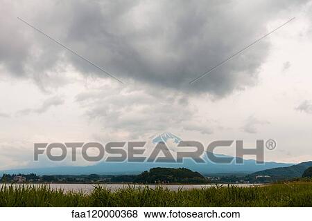 Mount Fuji with storm clouds View Large Photo Image Stock Photo - Mount Fuji with storm clouds. Fotosearch