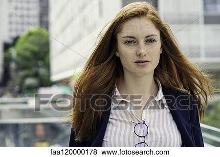 Stock Photo - Portrait of businesswoman. Fotosearch