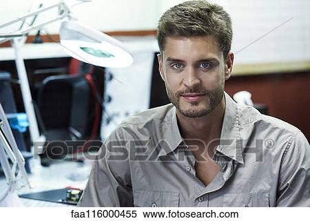 Portrait of engineer in office View Large Photo Image Stock Photography - Portrait of engineer in office. Fotosearch