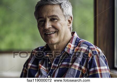Stock Image - Portrait of mature man. Fotosearch