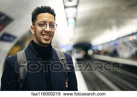 Stock Photo - Portrait of smiling businessman. Fotosearch