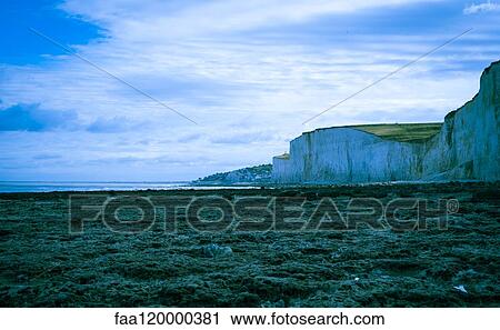 Scenic view of chalk cliff View Large Photo Image Stock Image - Scenic view of chalk cliff. Fotosearch