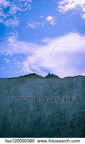 View of coastguard cottage on cliff View Large Photo Image Stock Image - View of coastguard cottage on cliff. Fotosearch