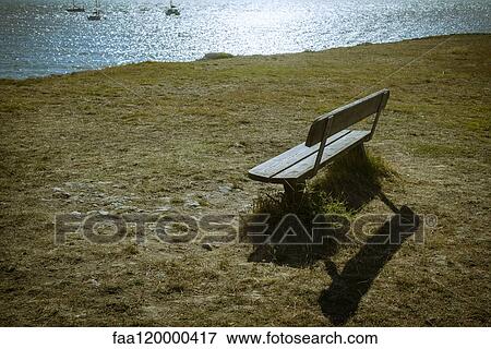 View of empty bench View Large Photo Image Stock Photo - View of empty bench. Fotosearch