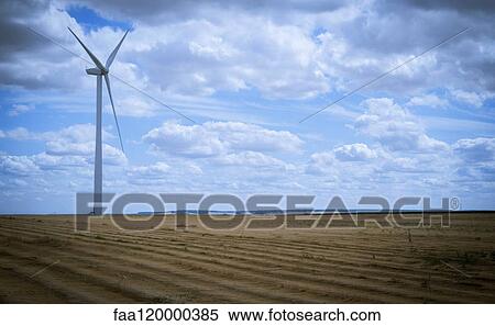 Wind turbine in field View Large Photo Image Stock Photography - Wind turbine in field. Fotosearch