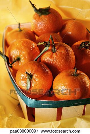 Clementines in basket View Large Photo Image Stock Photo - Clementines in basket. Fotosearch