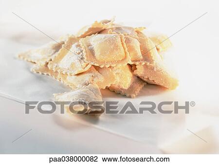 Stock Image - Fresh ravioli. Fotosearch