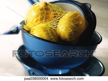 Picture - Lemons in bowl. Fotosearch