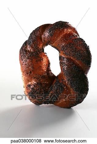 Stock Photo - Poppy seed bread, close-up. Fotosearch
