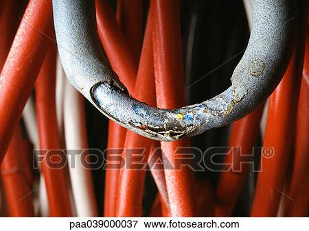 Cables, close-up View Large Photo Image Stock Photo - Cables, close-up. Fotosearch