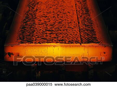Stock Photography - Molten steel, close-up. Fotosearch