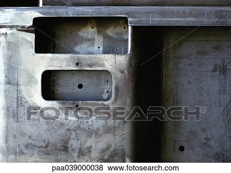 Part of metal bodywork, close-up View Large Photo Image Stock Photo - Part of metal bodywork, close-up. Fotosearch
