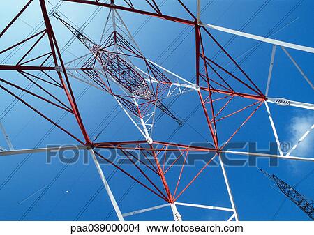 Pylon, low angle view View Large Photo Image Picture - Pylon, low angle view. Fotosearch