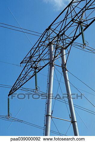 Pylon, low angle view View Large Photo Image Stock Image - Pylon, low angle view. Fotosearch