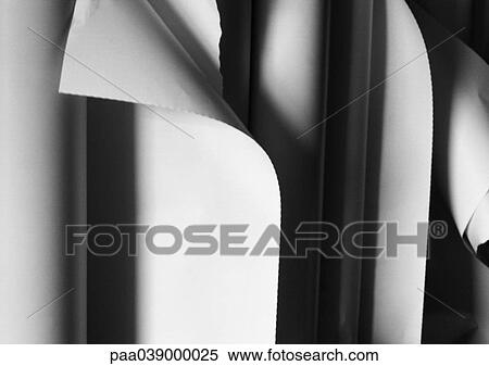 Sheets and rolls of white paper, close-up View Large Photo Image Stock Photography - Sheets and rolls of white paper, close-up. Fotosearch
