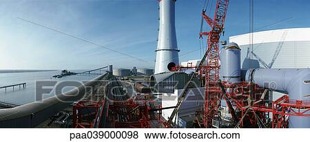 Thermal power plant View Large Photo Image Stock Photo - Thermal power plant. Fotosearch
