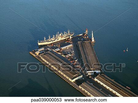 United States, California, San Francisco, industrial port, elevated view View Large Photo Image Stock Image - United States, California, San Francisco, industrial port, elevated view. Fotosearch