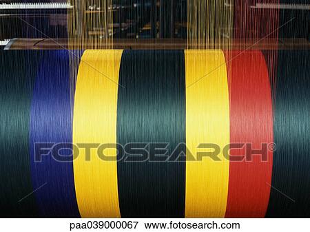 Stock Photo - Weaving loom, close-up. Fotosearch